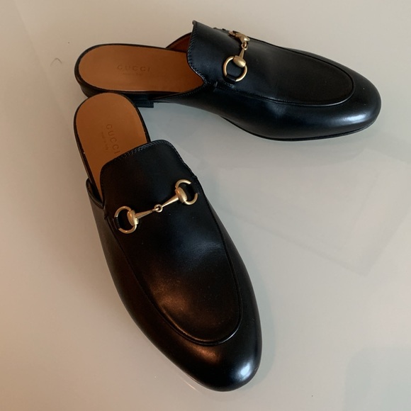 Gucci black leather Princeton mules, never worn, size 40.5. - Picture 4 of 9